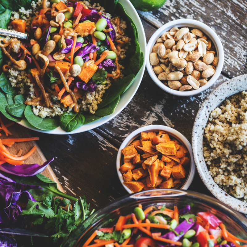 A selection of plant-based meals