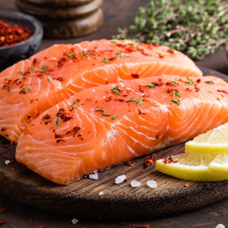 Salmon fillets