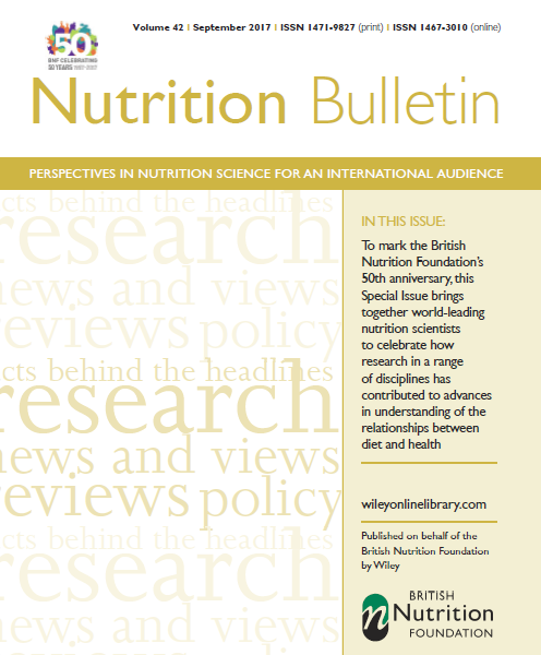 Nutrition Bulletin 50th Anniversary Special Issue cover