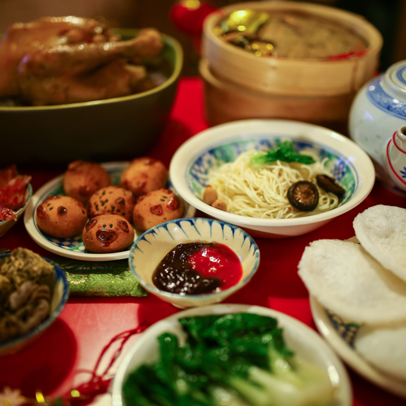 A Chinese New Year meal