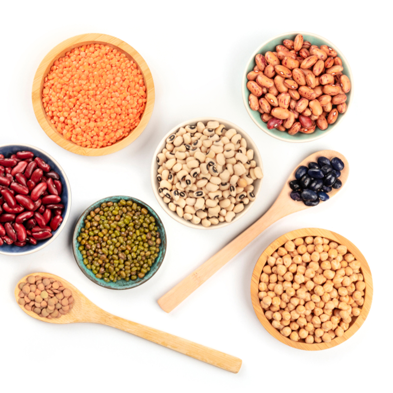 Different types of pulses in small bowls